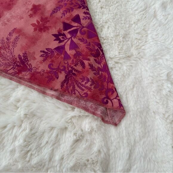 UO urban outfitters strapless y2k fairy asymetrical hem pink & purple sheer top - Picture 7 of 11